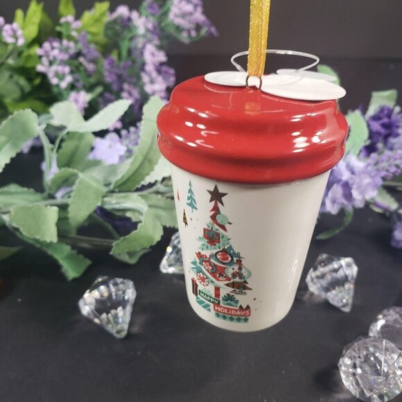 Starbucks Disney Christmas Tree Mug Ceramic Holiday Ornament Coffee Cup - Picture 5 of 10